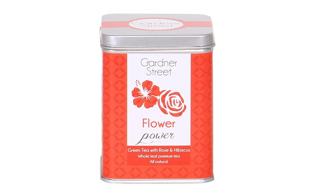 Gardner Street Flower Power Green Tea with Rose & Hibiscus   Container  20 pcs